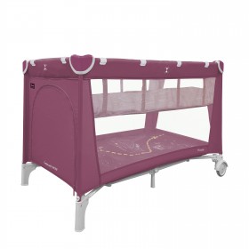 Манеж-ліжко Carrello Piccolo+ CRL-11501/2, дворівнева, з двома коліщатками, фіолетовий