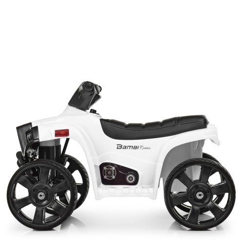 Електромобіль дитячий Квадроцикл BAMBI M3893 EL, з фарами, білий