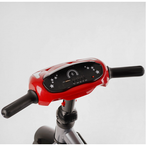 Велосипед триколісний Best Trike 6088 F - 302-66 фара з USB, поворотне сидіння, складаний кермо, пульт, червоний