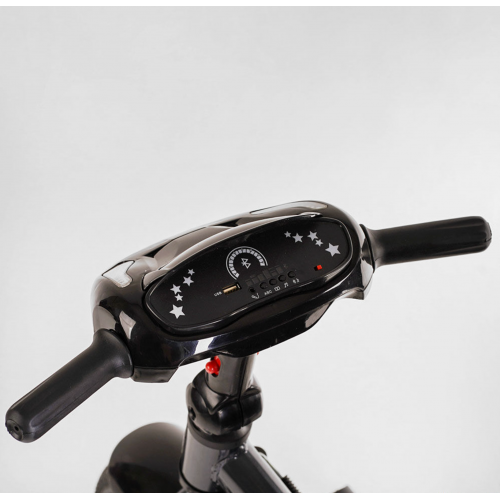 Велосипед триколісний Best Trike 6088 F - 611-33 фара з USB, поворотне сидіння, складаний кермо, пульт, чорний