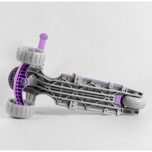 Самокат Трехколесный 5 в 1 Best Scooter с бортиками, 4125, защитным бампером, Фиолетовый