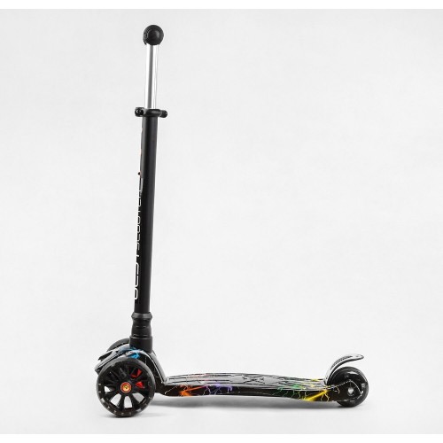 Самокат Триколісний Best Maxi Smart Print S11055, посилені колеса, c малюнком Павутинка