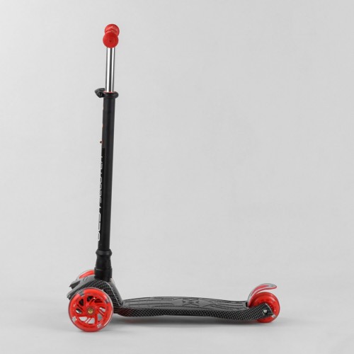 Триколісний самокат Best Scooter Maxi Print 1524 NEW чорно-червоний 