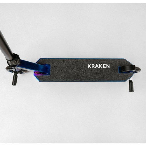 Самокат трюковий Best Scooter Kraken KR71078, алюмінієвий, колеса 110 мм, HIC- система, пеги, анодоване фарбування, Синій