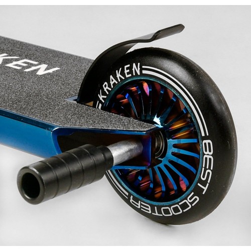 Самокат трюковый Best Scooter Kraken KR71078, алюминиевый, колеса 110 мм, HIC-система, пеги, анодированная покраска, Синий
