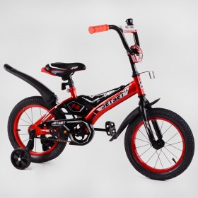 Велосипед двухколесный детский CORSO Jet Set JS-N1402, 14 дюймов, звоночек, красный