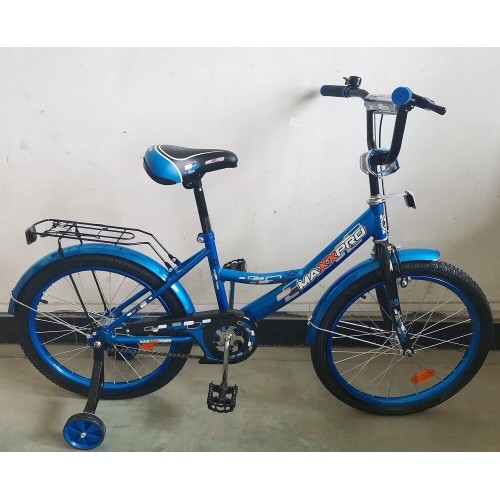 Велосипед двоколісний Corso MAXXPRO-N-12-2, 12 дюймів, з багажником, дзвіночком, блакитний