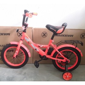 Велосипед двоколісний Corso MAXXPRO-N-20-5, 20 дюймів, з багажником, дзвіночком, ручним гальмом, рожевий