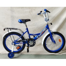 Велосипед двоколісний Corso MAXXPRO-N-20-6, 20 дюймів, з багажником, дзвіночком, ручним гальмом, синій