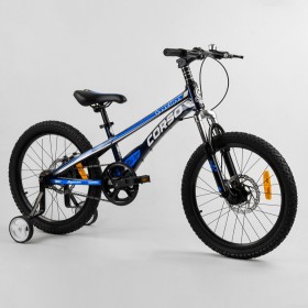 Велосипед дитячий двоколісний CORSO Speedline MG-64713, 20 дюймів, магнієва рама 11 дюймів, синій