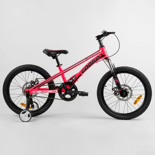 Велосипед дитячий двоколісний CORSO Speedline MG-90363, 20 дюймів, магнієва рама 11 дюймів, рожевий