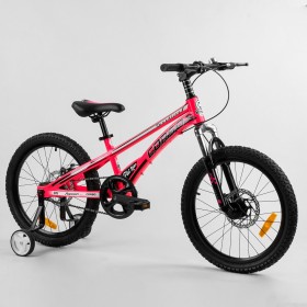 Велосипед дитячий двоколісний CORSO Speedline MG-90363, 20 дюймів, магнієва рама 11 дюймів, рожевий