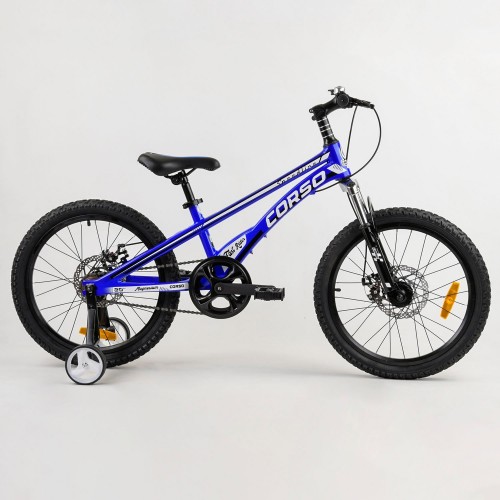 Велосипед дитячий двоколісний CORSO Speedline MG-39427, 20 дюймів, магнієва рама 11 дюймів, синій