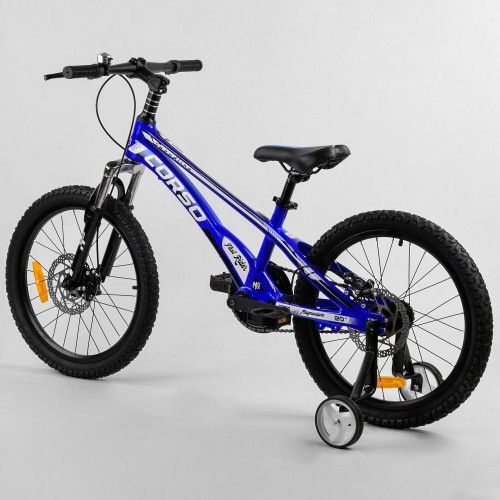 Велосипед спортивный детский CORSO Speedline MG-39427, 20 дюймов, магниевая рама 11 дюймов, Синий