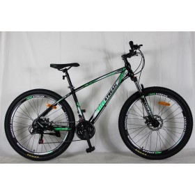Спортивний велосипед CORSO AirStream, алюмінієва рама 17", перемикач Shimano, 21 швидкість, 27538, колеса 27,5 дюймів, зелений