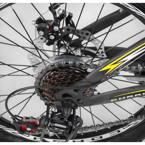 Велосипед двоколісний CORSO Charge, сталева рама, колеса 20 дюймів, перемикач Saiguan, 7 швидкостей, SG-20222, жовтий