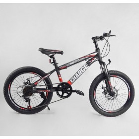 Велосипед двоколісний CORSO Charge, сталева рама, колеса 20 дюймів, перемикач Saiguan, 7 швидкостей, збірка 75%, SG-20305, червоний