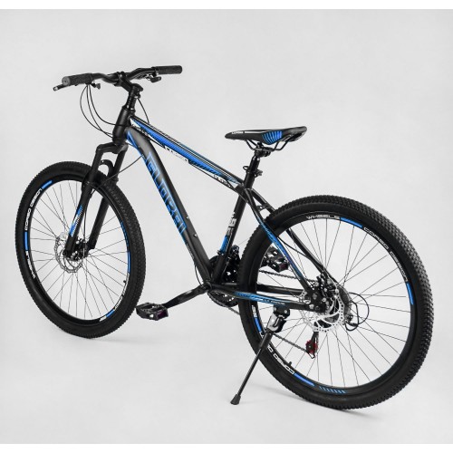 Спортивний велосипед CORSO Global, сталева рама 15", перемикач Saiguan, TK-26314, колеса 26 дюймів, збірка 75%, синій