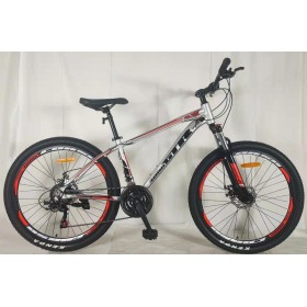 Спортивний велосипед CORSO GTR-3000, алюмінієва рама 13", перемикач Shimano, GTR-26064, колеса 26 дюймів, збірка 75%, срібло