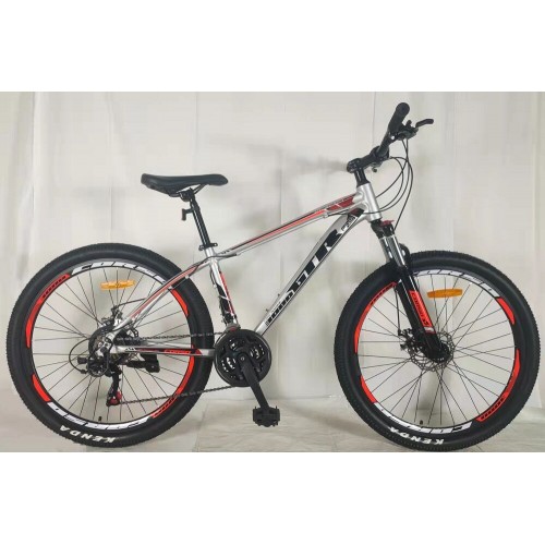 Спортивний велосипед CORSO GTR-3000, алюмінієва рама 13", перемикач Shimano, GTR-26064, колеса 26 дюймів, збірка 75%, срібло