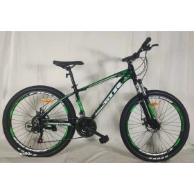 Спортивний велосипед CORSO GTR-3000, алюмінієва рама 13", перемикач Shimano, GTR-26071, колеса 26 дюймів, збірка 75%, зелений