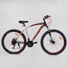 Спортивний велосипед CORSO HIGH RACE PRO, сталева рама 21", перемикач Shimano, 21 швидкість, 89732, колеса 29 дюймів, помаранчевий