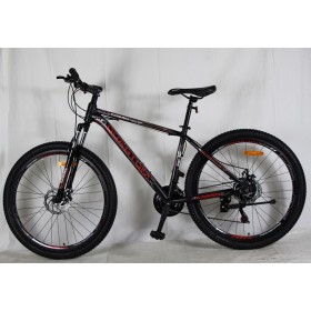 Спортивний велосипед CORSO QUANTUM, алюмінієва рама 15", перемикач Shimano, 21 швидкість, QM-27455, колеса 27,5 дюймів, червоний