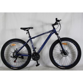Спортивний велосипед CORSO QUANTUM, алюмінієва рама 15", перемикач Shimano, 21 швидкість, QM-27565, колеса 27,5 дюймів, синій