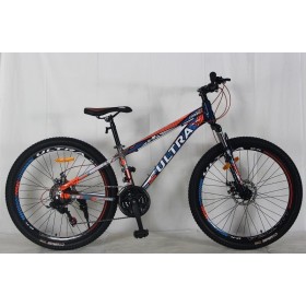 Спортивний велосипед CORSO Ultra, алюмінієва рама 13", перемикач Shimano, UL- 26989, колеса 26 дюймів, збірка 75%, синій