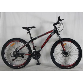 Спортивний велосипед CORSO Zoomer, алюмінієва рама 15", перемикач Shimano, ZM-26048, колеса 26 дюймів, збірка 75%, червоний