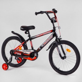 Велосипед двоколісний Corso STRIKER EX-20332, 20 дюймів, з дзвіночком, ручним гальмом, червоний