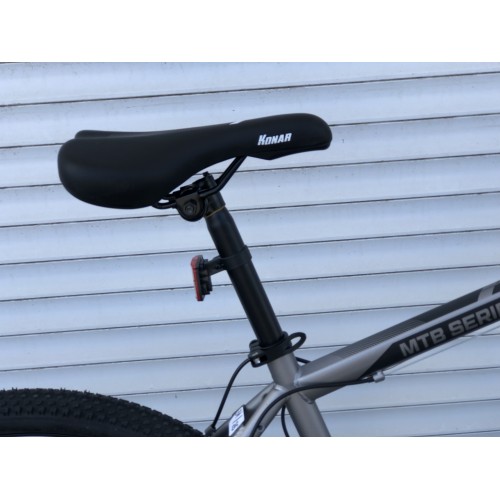 Спортивний велосипед KONAR, сталева рама 17", перемикач Shimano, колеса 26 дюймів, 034, сірий