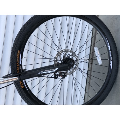 Спортивний велосипед KONAR, сталева рама 17", перемикач Shimano, колеса 26 дюймів, 035, чорно-червоний