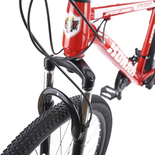 Спортивний велосипед KONAR, сталева рама 17", перемикач Shimano, колеса 26 дюймів, 037, червоний