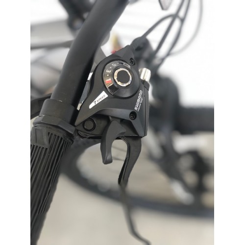 Спортивний велосипед KONAR, алюмінієва рама 17", перемикач Shimano, колеса 27,5 дюймів, 010, чорний