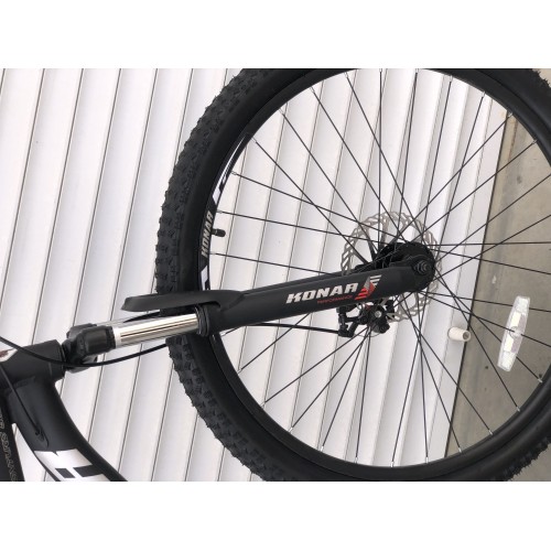 Спортивний велосипед KONAR, алюмінієва рама 17", перемикач Shimano, колеса 27,5 дюймів, 010, чорний