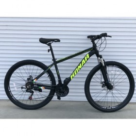 Спортивний велосипед KONAR, алюмінієва рама 17", перемикач Shimano, колеса 27,5 дюймів, 012, салатовий