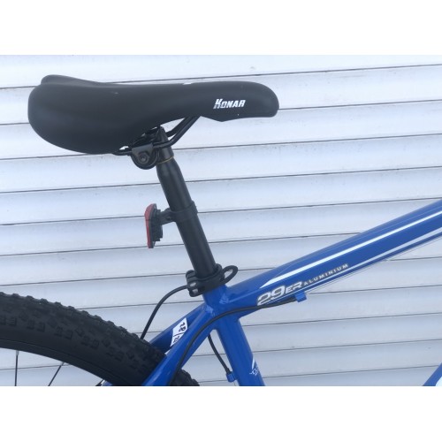 Спортивний велосипед KONAR, алюмінієва рама 18", перемикач Shimano, колеса 29 дюймів, 028, синій