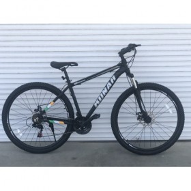 Спортивний велосипед KONAR, алюмінієва рама 18", перемикач Shimano, колеса 29 дюймів, 030, чорний