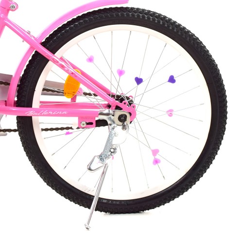 Велосипед двоколісний Profi Ballerina 20" SKD45 з дзвіночком, ліхтариком, Y2081, рожевий