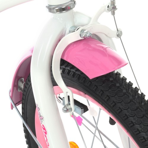Велосипед двоколісний Profi Butterfly, 16 дюймів, збірка 75%, з дзеркалом, ліхтариком, кошиком, білий