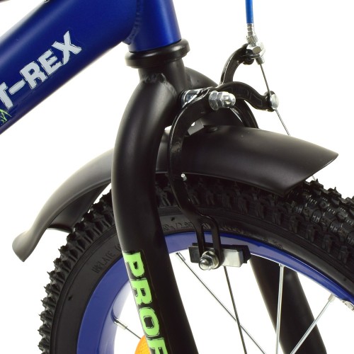 Велосипед двоколісний Profi Dino, SKD45 16 дюймів, Y1672, з дзвіночком, ліхтариком, синій