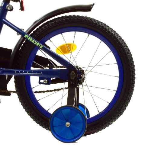 Велосипед двоколісний Profi Dino, SKD45 16 дюймів, Y1672, з дзвіночком, ліхтариком, синій