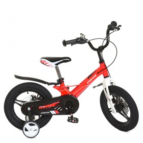 Велосипед дитячий двоколісний Profi Hunter, 14 дюймів, магнієва рама, збірка 85%, з дзвіночком, червоний