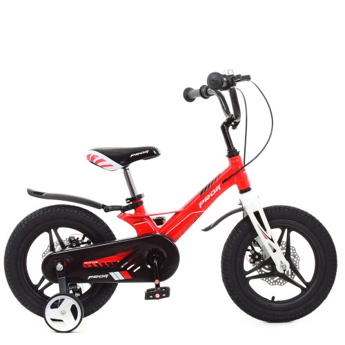 Велосипед детский двухколесный Profi Hunter, 14 дюймов, магниевая рама, сборка 85%, со звоночком, красный