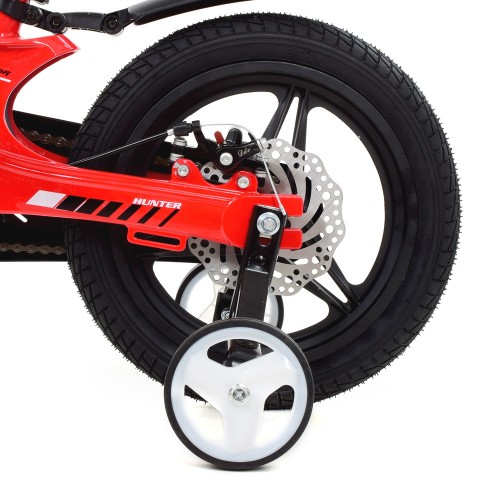 Велосипед детский двухколесный Profi Hunter, 14 дюймов, магниевая рама, сборка 85%, со звоночком, красный