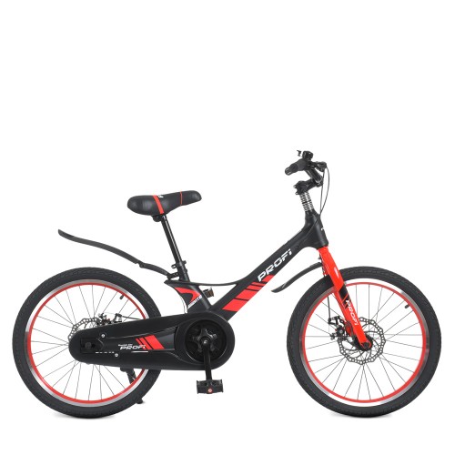 Велосипед детский двухколесный Profi Hunter, 20 дюймов, магниевая рама, алюминиевый обод, сборка 85%, со звоночком, черный