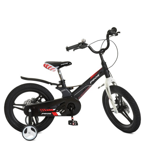 Велосипед детский двухколесный Profi Hunter, 16 дюймов, магниевая рама, сборка 85%, со звоночком, черный