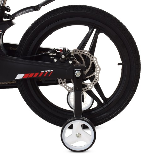 Велосипед детский двухколесный Profi Hunter, 18 дюймов, магниевая рама, сборка 85%, со звоночком, черный