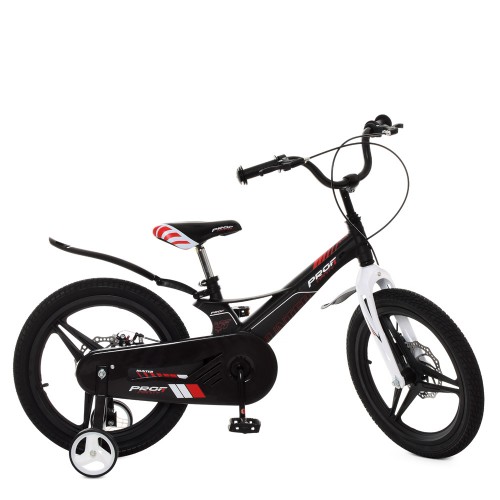 Велосипед детский двухколесный Profi Hunter, 18 дюймов, магниевая рама, сборка 85%, со звоночком, черный